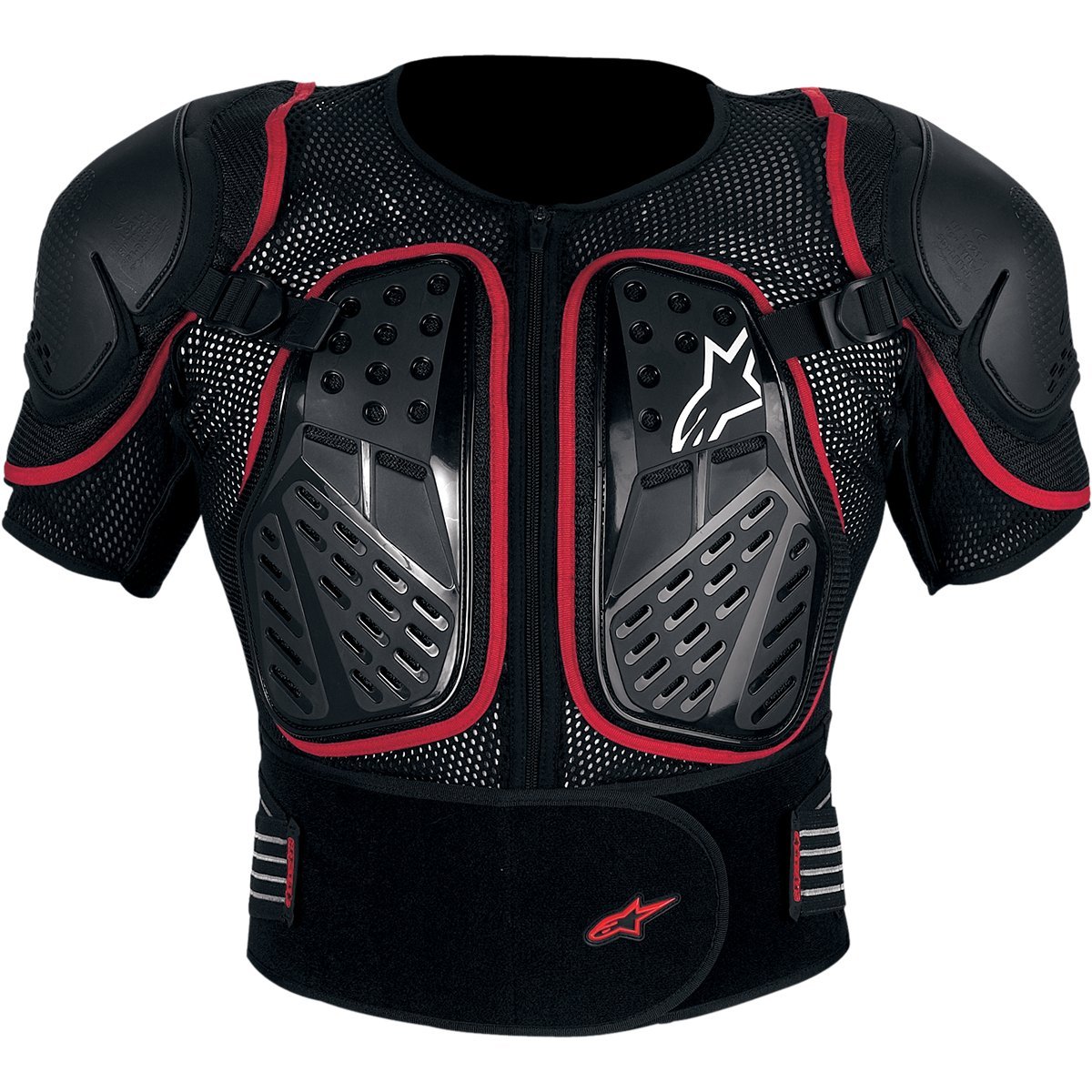 Alpinestars Bionic S 2 Jacket Men's Protector Road Race Motorcycle Body Armor - Black/Red / Large