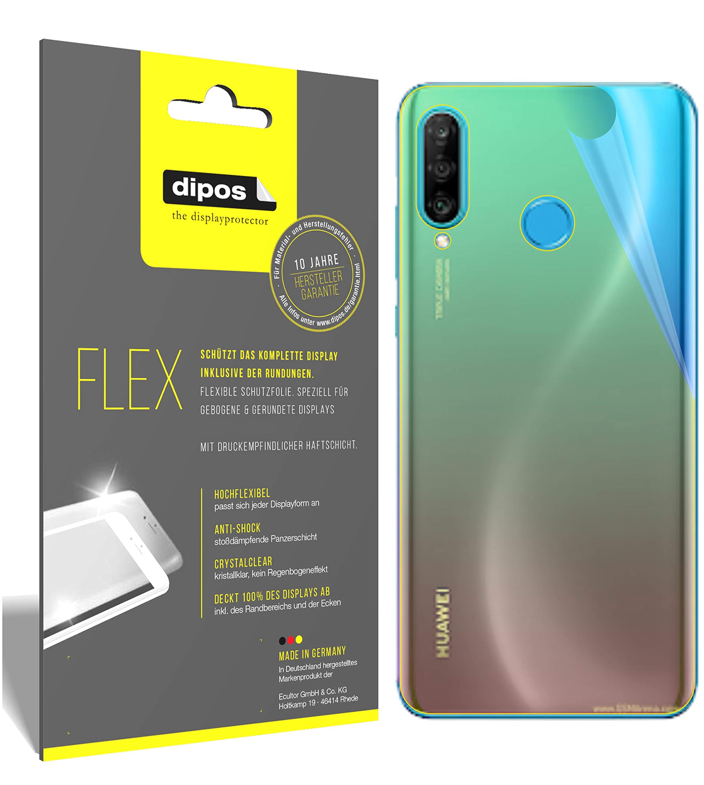 3+3x Pellicola per Huawei P30 Protettiva Protezione Schermo Cristallo dipos