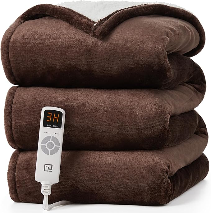 EHEYCIGA Heated Blanket Electric Blanket Twin Heating