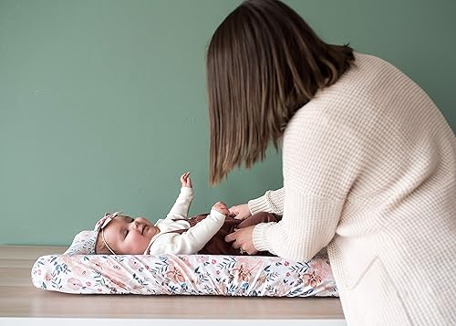 Miniatura 4 de Copper Pearl Funda de punto para cambiador de alta calidad, suave, elegante y universal para todos los cambiadores de pañales estándar, fundas de