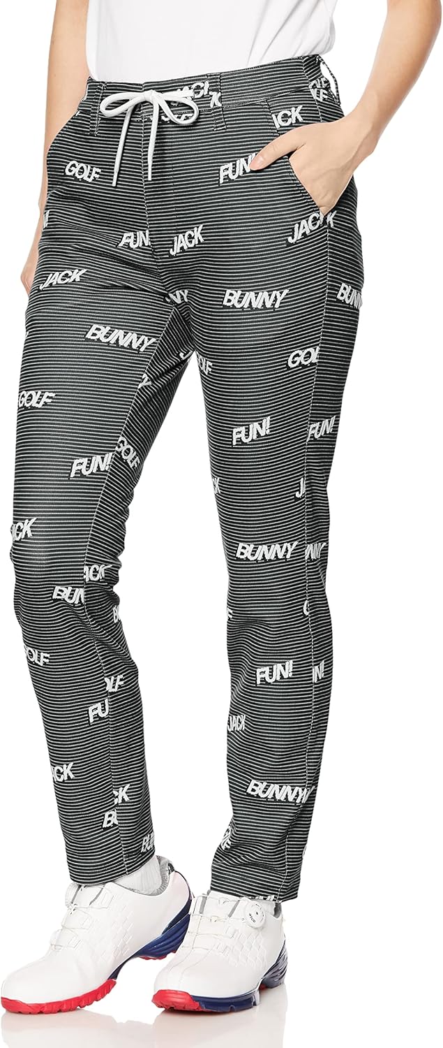 ジャックバニー] レディース ロングパンツ (ストレッチ性・総柄
