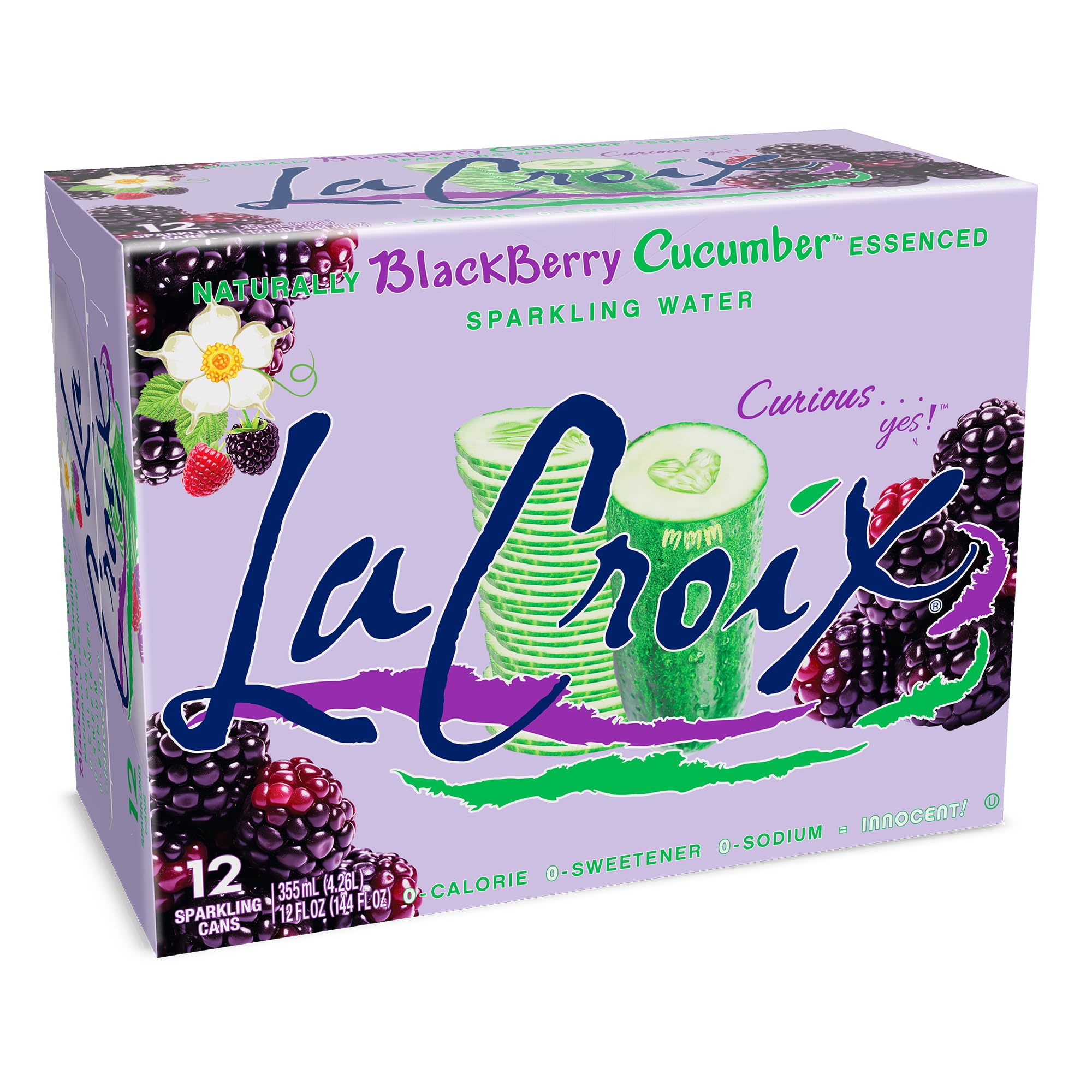 Amazon.com: La Croix Sparkling Water, Blackberry Cucumber, 12-Pack