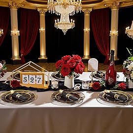 Supernal 120Pack Pre Rolled Silverware Set, Wrapped Disposable Silverware Set, Disposable Utensils Includes 120 Plastic Forks and Spoons, 120 Plastic Knives, 120 Napkins for Wedding, Birthday, Party