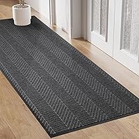 Vista 10 de Tapete para puerta delantera interior y exterior, tapete resistente de 16 x 32 pulgadas para entrada, tapete absorbente de bajo perfil de bienvenida