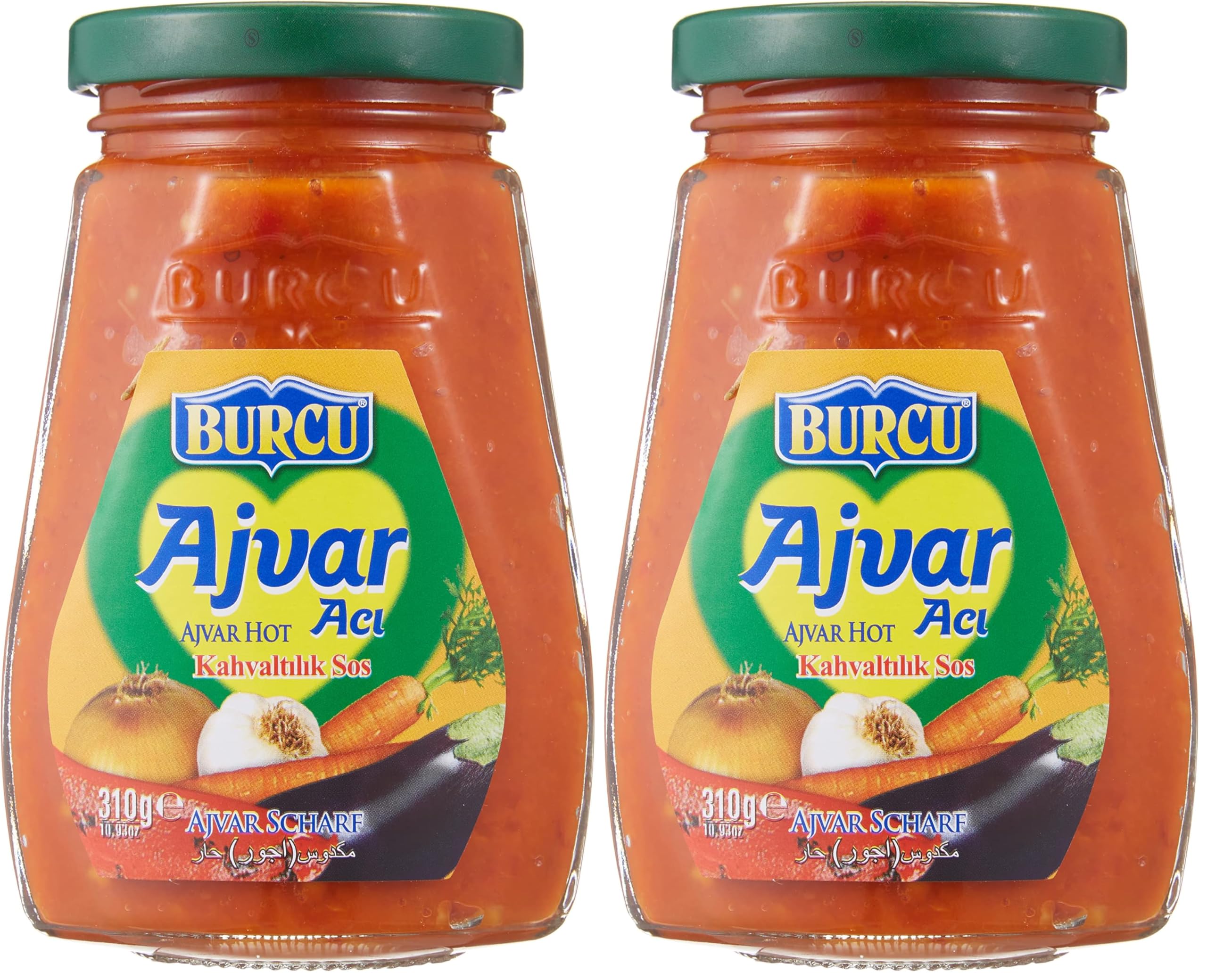 Burcu 310 Gr Ajvar (Acı) 2li paket