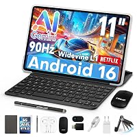 TECLAST P50T Tablet 11" 90Hz Android16, 2GHz 16GB+128GB con 10 Accessori
