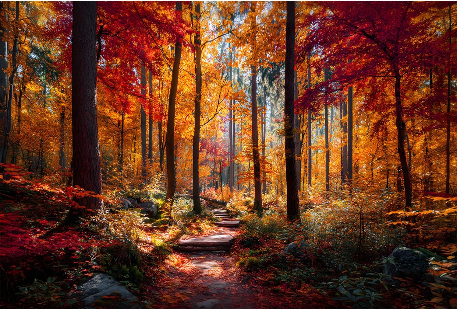 Jigsaw Puzzles for Adults 1000 Pieces Puzzles Impossible Hard Difficult Challenging Puzzles for Teens Autumn Maple Leaves Forest Tree Landscape Jigsaw Puzzle 1000 Pieces 28 x 20 inch
