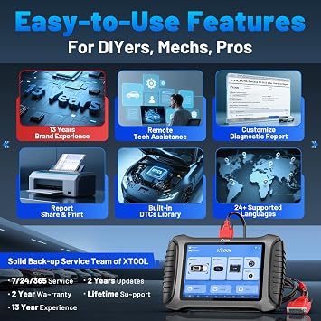 XTOOL X100 PAD3 ECU Coding & Programmer Tool with KC100+EEPROM Adapter Kit | Bidirectional OBD2 Scanner with AI-Assisted, All System Car Scanner with FCA AutoAuth, 38+ Resets, CAN FD & DOIP, 2-Yr Update