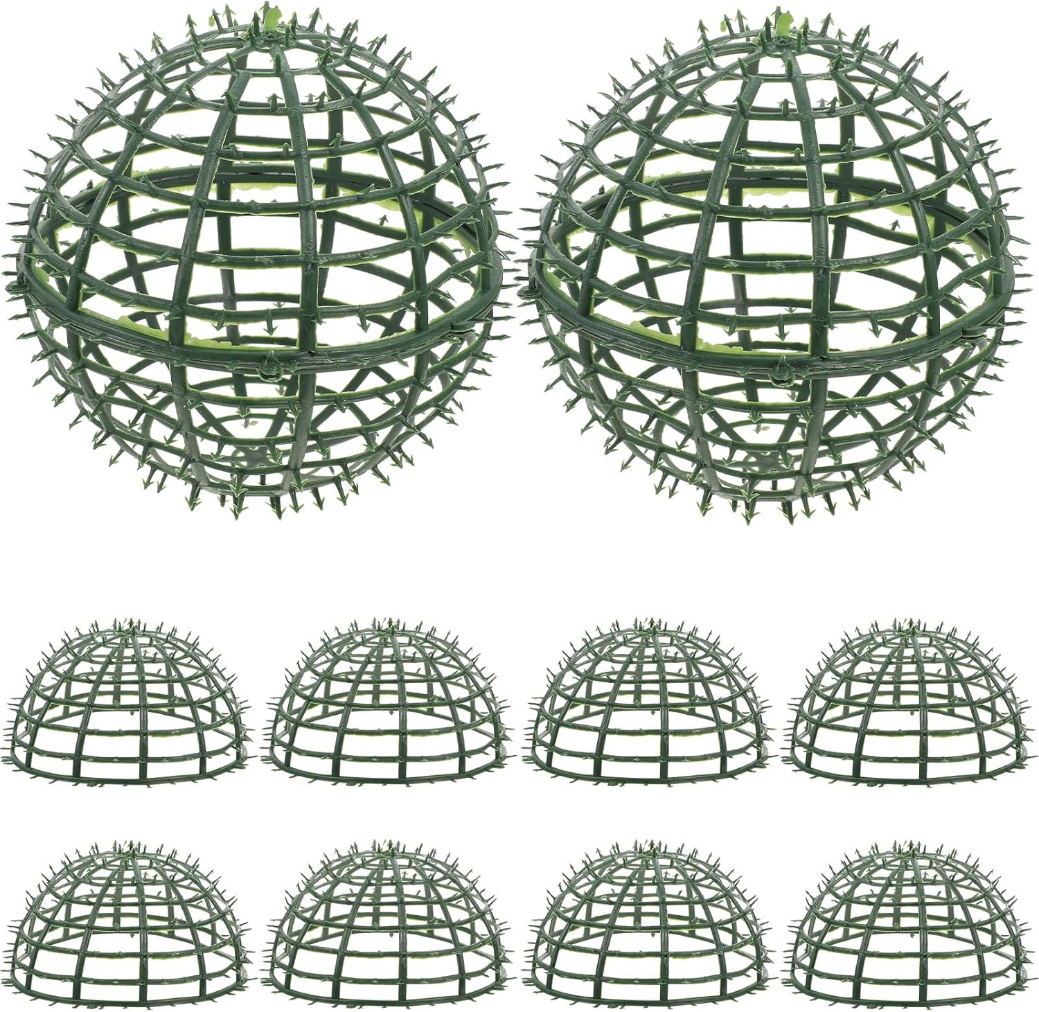 DOITOOL Topiary Ball Frame 6Pcs Artificial Topiary Ball Support Rack Plastic Faux Greenery Frame Wedding Arrangement Holder