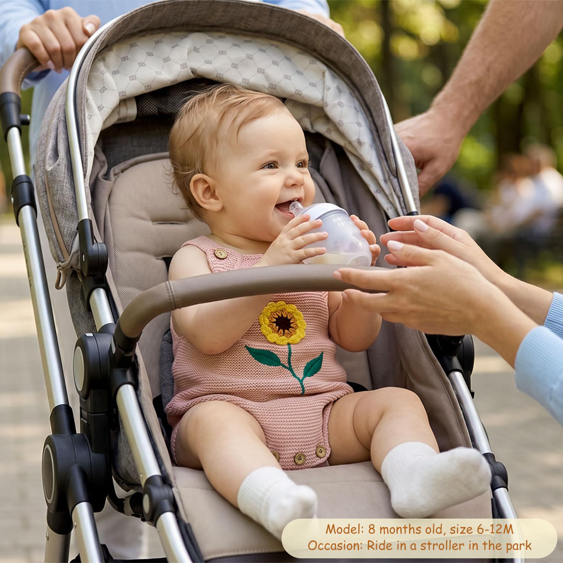 Simplee kids Dziewczynka Kint Pompony Romper bez rękawów Dziewczyna Kint ubrania 0-24 m, Dd-różowy, 3-6 miesi?cy