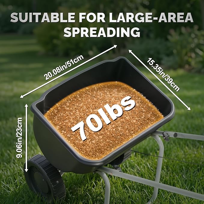 Esparcidor de Fertilizante VINGLI 70lb con 15 Velocidades miniatura 2