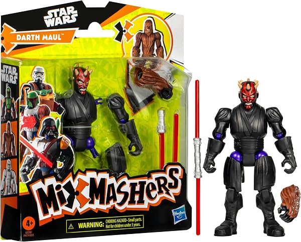 Hasbro Star Wars™ MixMashers, Darth Maul, action figure e accessori personalizzabili da mischiare e abbinare - 3