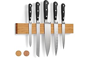 LARHN Wooden Magnetic Knife Holder for Wall