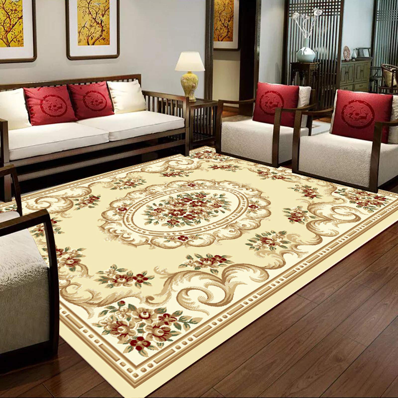 Tapis bureau vinyle au design nordique pour chambre et salon