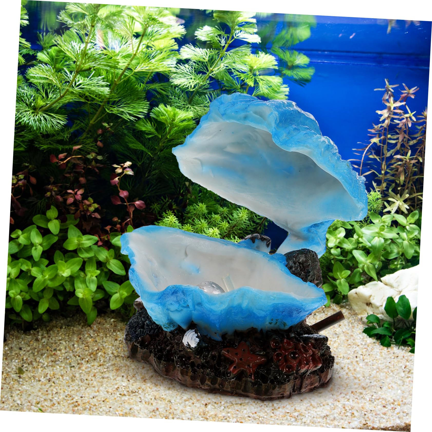 HANABASS 4stücke Delicate Simulation Shell Für Aquarien Künstliche Dekoration Mit Luftblaseneffekt Zubehör Für Fischbecken Lebensechte Gestaltung