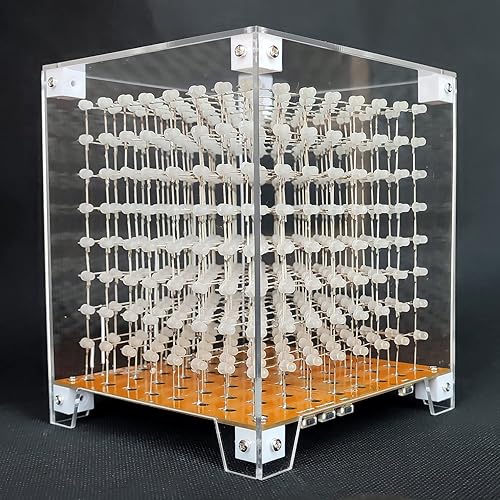 Miniatura 3 de iCubeSmart Mini 3D Led Cube DIY Kit de Electrónica Kit de Proyecto de Soldadura (3D8MINI-CASE-5PS)