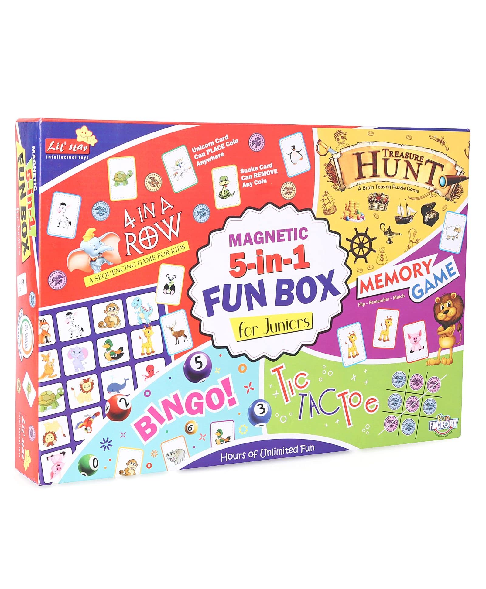 Buy Joy Stories® 5 in 1 Board Game Set Fun Family Games for
