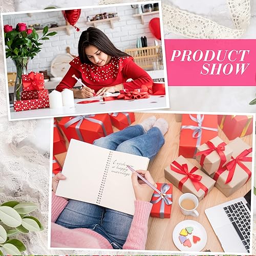 Miniatura 4 de Thenshop 24 bolígrafos en forma de corazón, retráctiles, de metal, lindos bolígrafos de 0.039 in de tinta negra, bolígrafos decorativos de