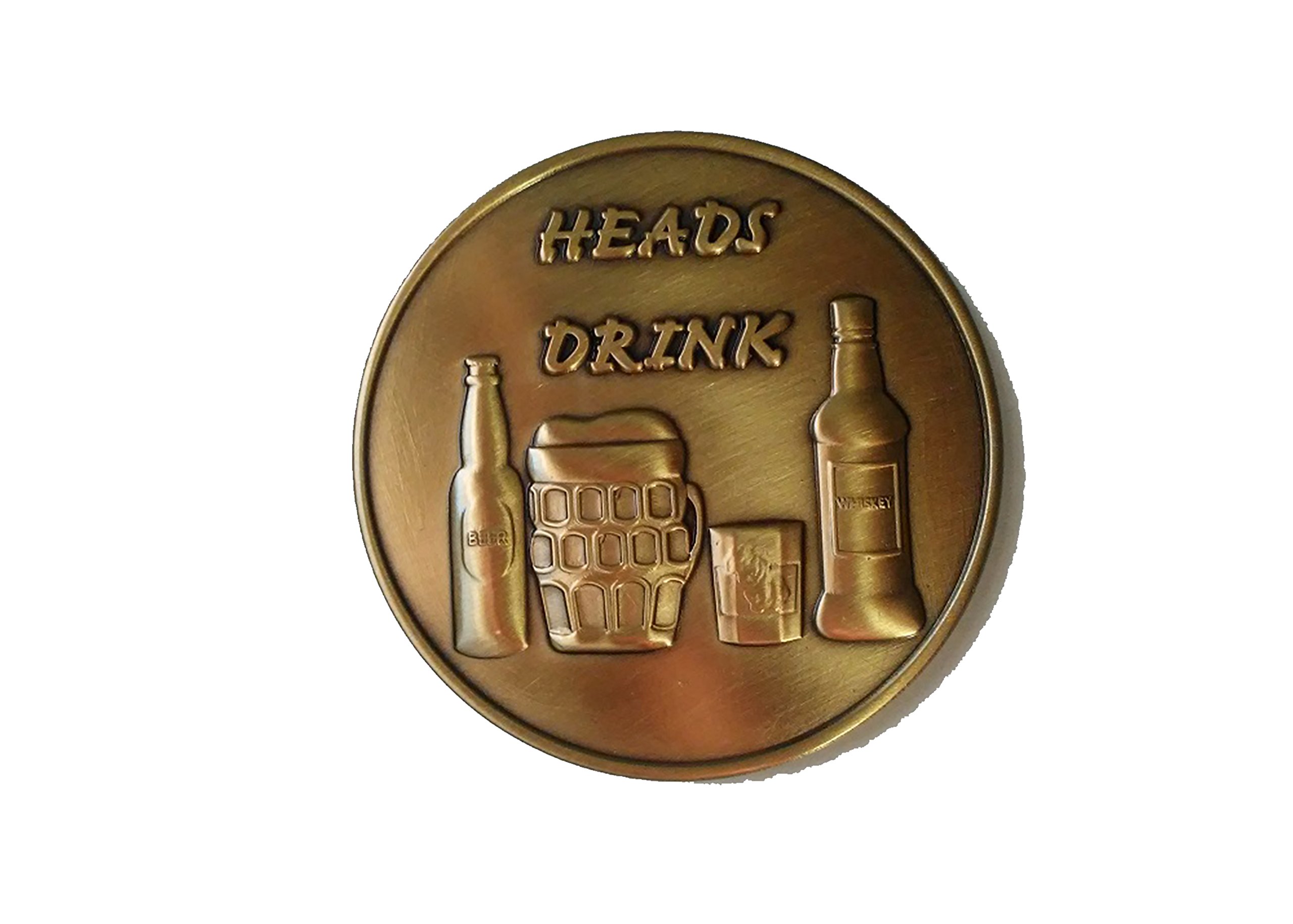 Party Coin, Drinking Smoking Party Coin, Drink Or Puff, Heads or Tails, Adult Party Game, Drinking/Smoking Challenge Coin