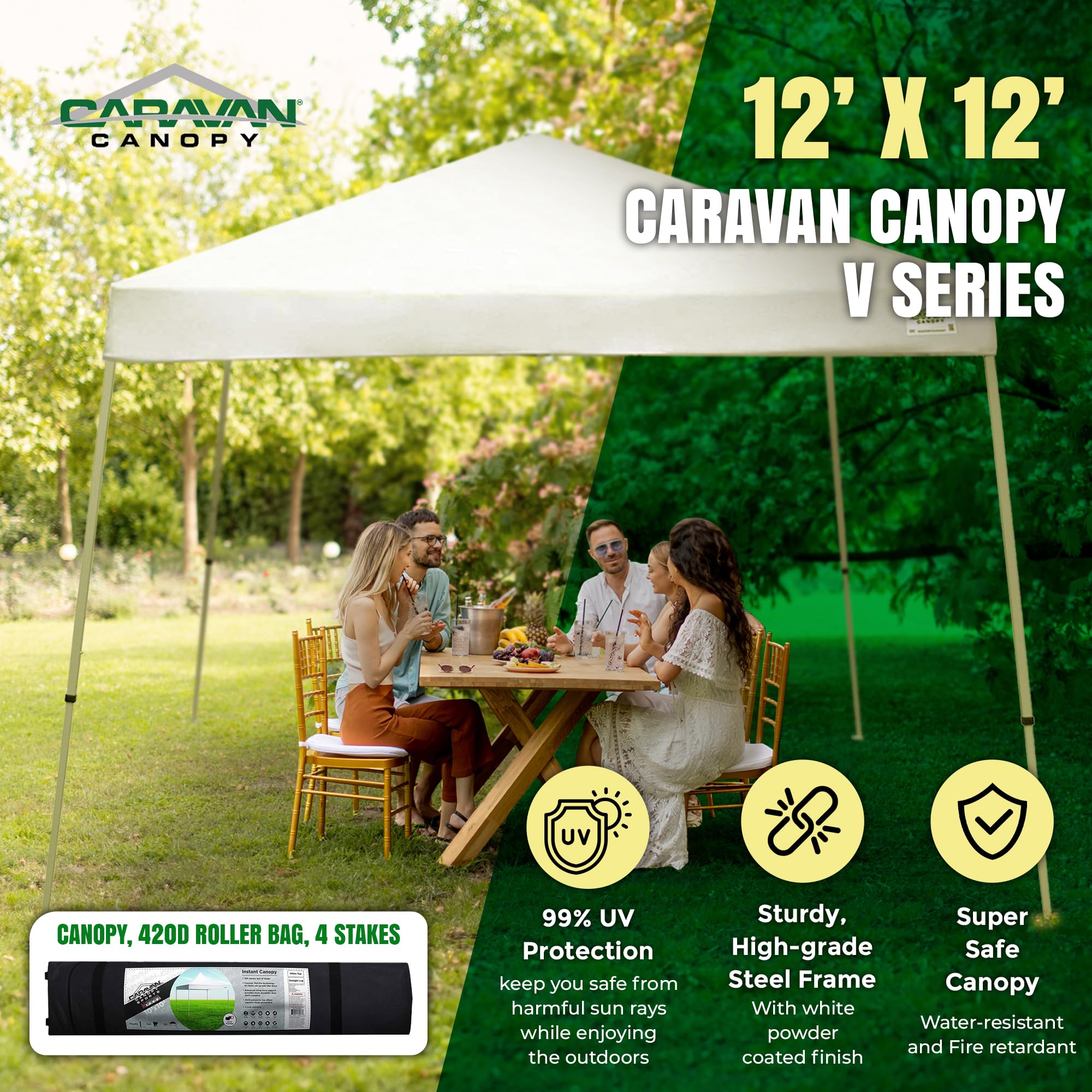 Amazon | Caravan キャノピー Vシリーズ 12×12フィート アウトドア Amazon | Caravan キャノピー Vシリーズ 12×12フィート アウトドア