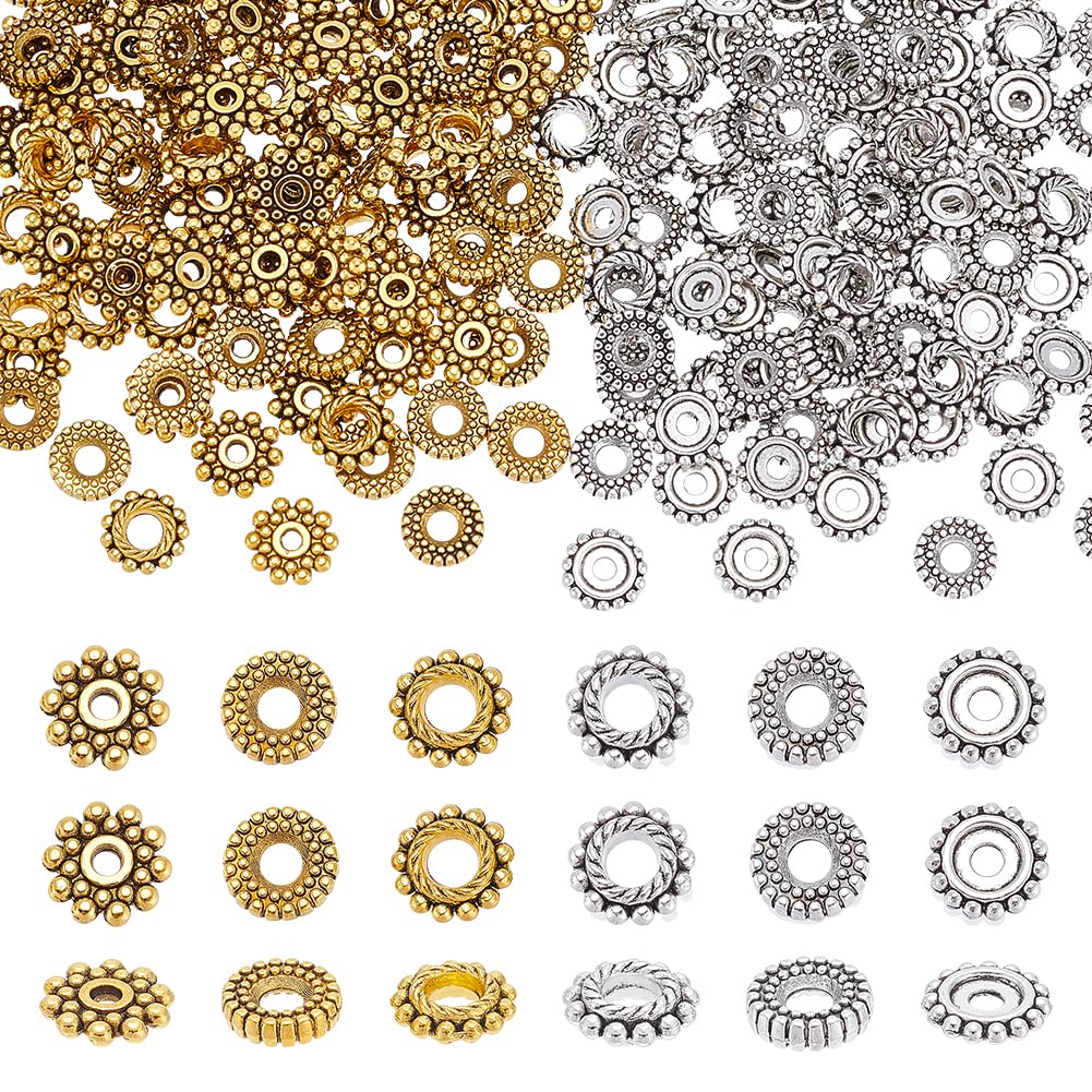 Perles d'espacement grand trou de 8mm pour réparer et assembler facilement vos bijoux