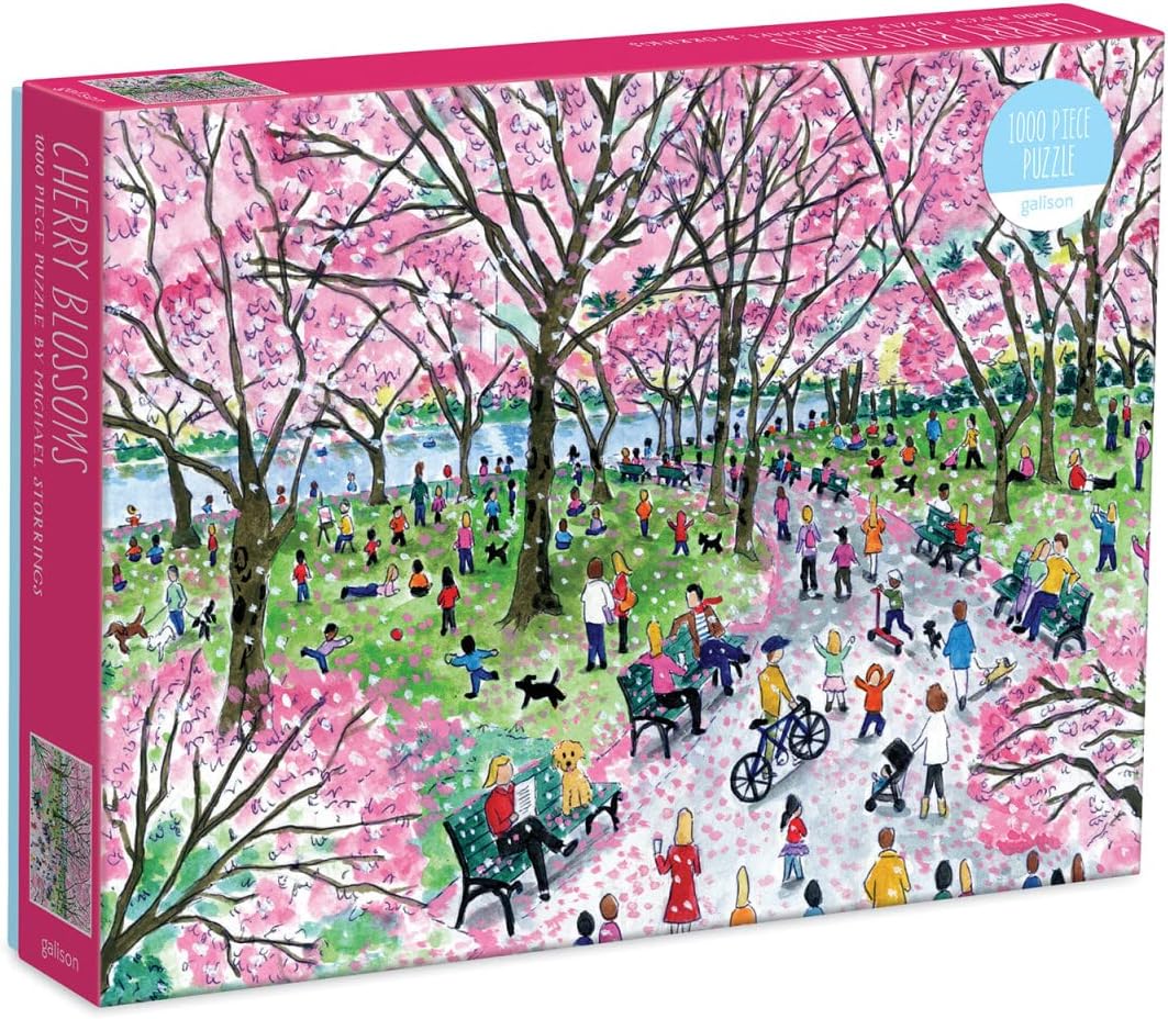 Galison Michael Storrings Cherry Blossoms 1000 Piece Puzzle