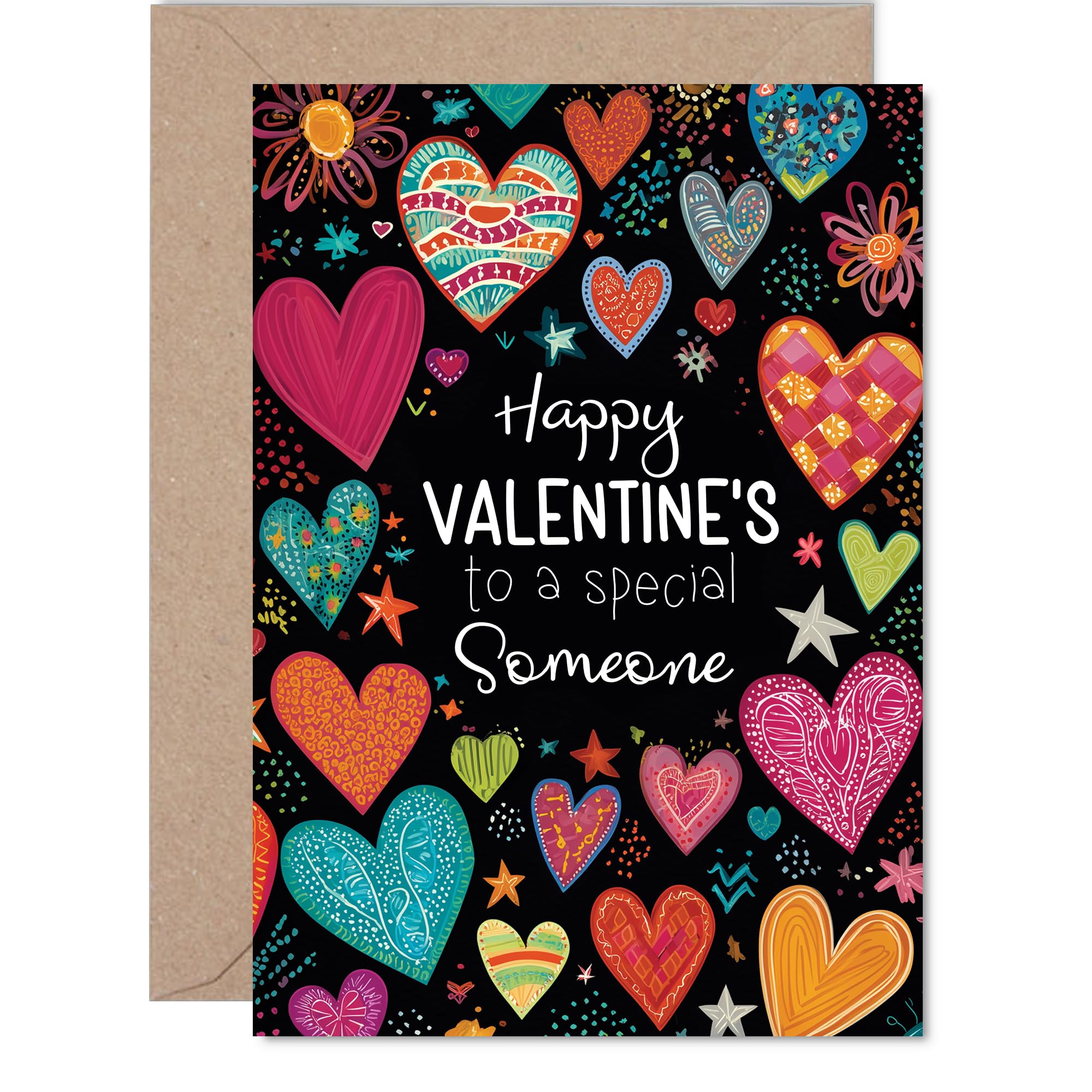 Someone Special Valentines Day Card - I love you always and forever - Happy Valentines Card for Someone Special from Boyfriend Girlfriend, A5 Valentine Greeting Cards