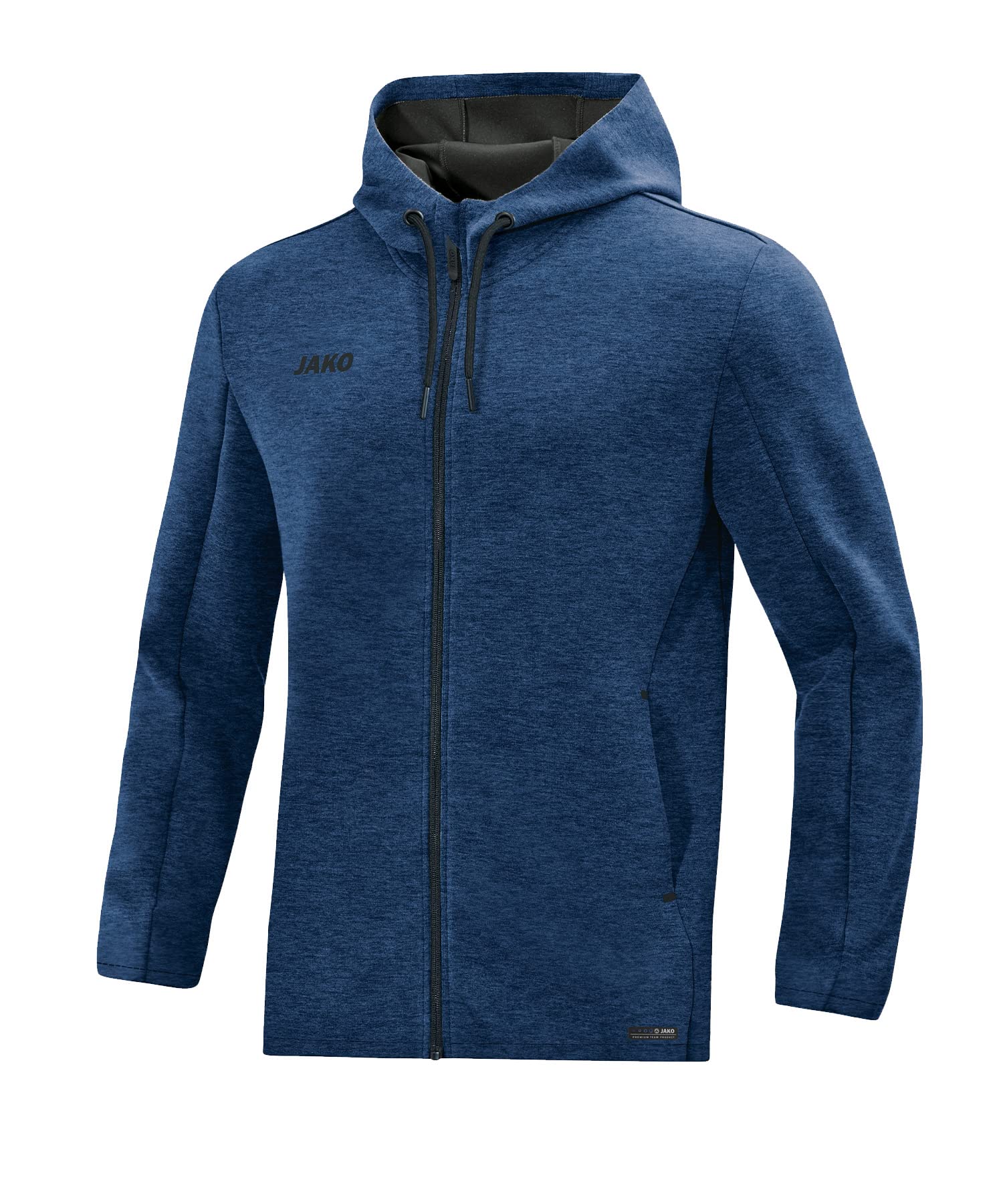JAKO Men's Premium Basics Hooded Jacket, Marine Meliert, 4XL