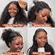 PLADIO 30 Inch 13x6 Deep Wave Lace Front Wigs Human Hair 180 Density Deep Curly Lace Front Wigs Human Hair for Women Glueless Lace Frontal Wig Pre Plucked with Baby Hair(30inch 13x6curly) Product Image 3