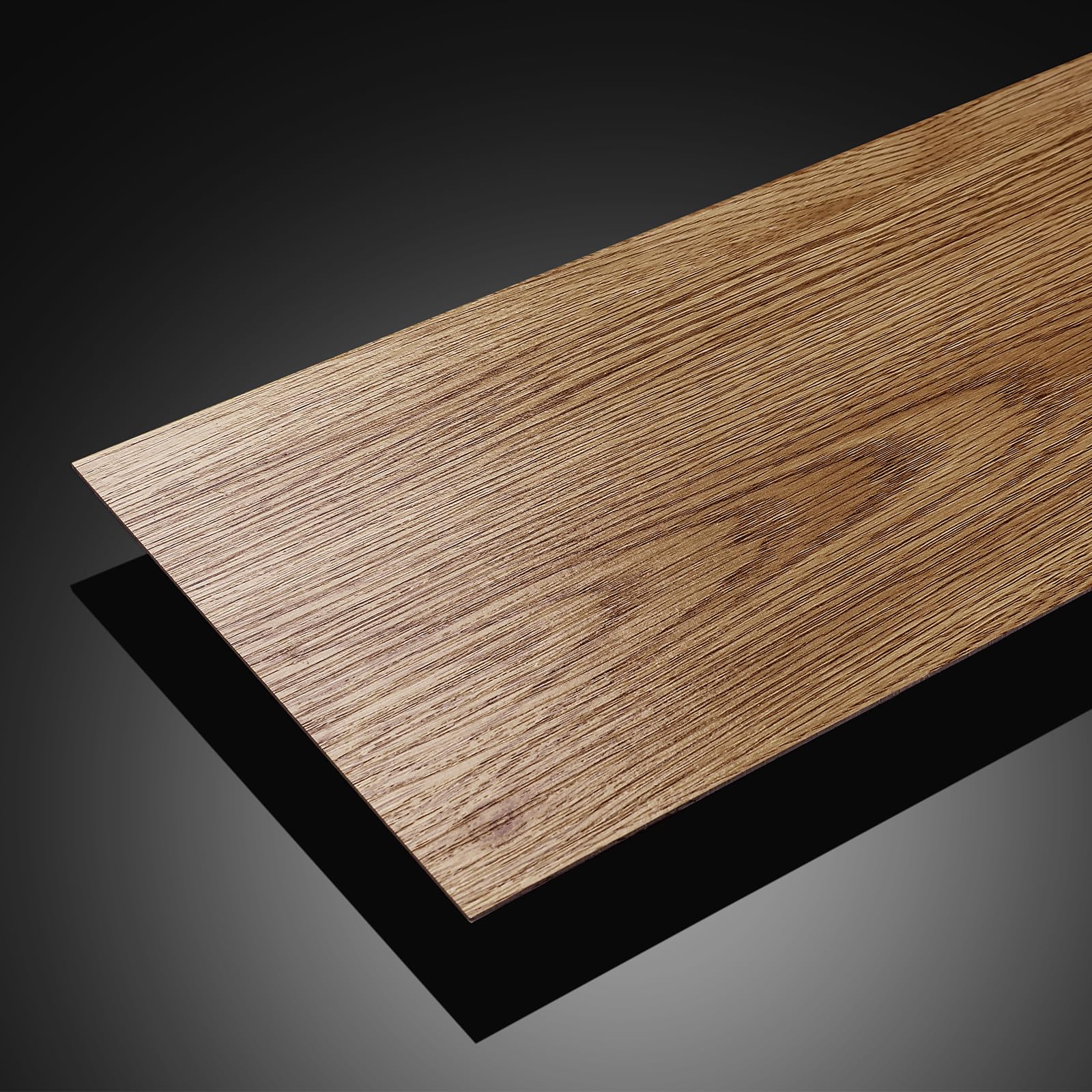 Stickyart Honey Oak Wood Vinyl Flooring Peel and Stick Floor Tiles 36"x6" 18 PCS Waterproof Waterproof Tile Sticker Vinyl Flooring Self Adhesive Wood