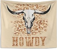 Vista 9 de Kneibo - Tapiz de pared rosa para dormitorio, tapiz de vaquera, 50 x 60 pulgadas, decoración de habitación occidental para niñas adolescentes