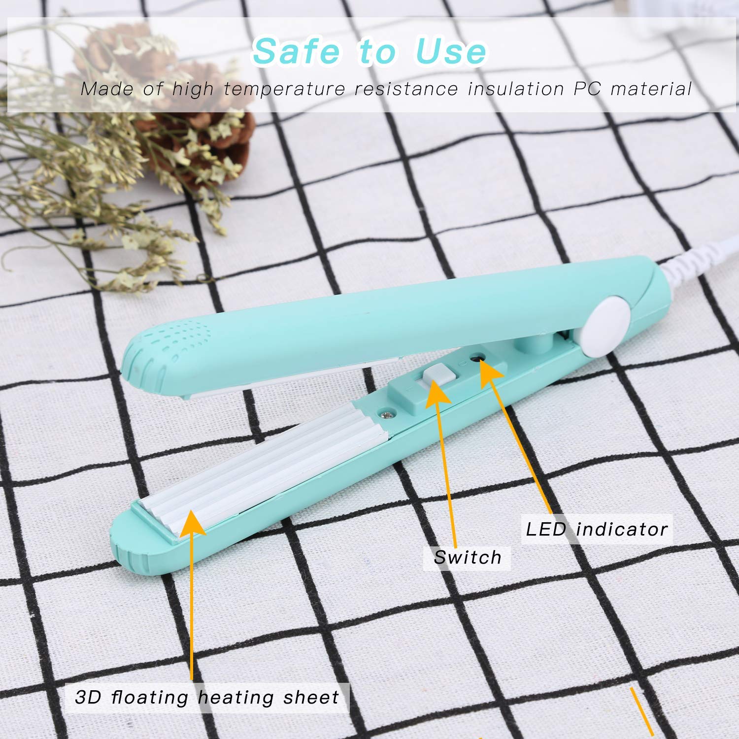 Mini scellant thermique pour sacs de nourriture, mini machine de scellement portable pour sac, feuille chauffante de suspension Smart Control pour le stockage étanche des aliments (Vert)
