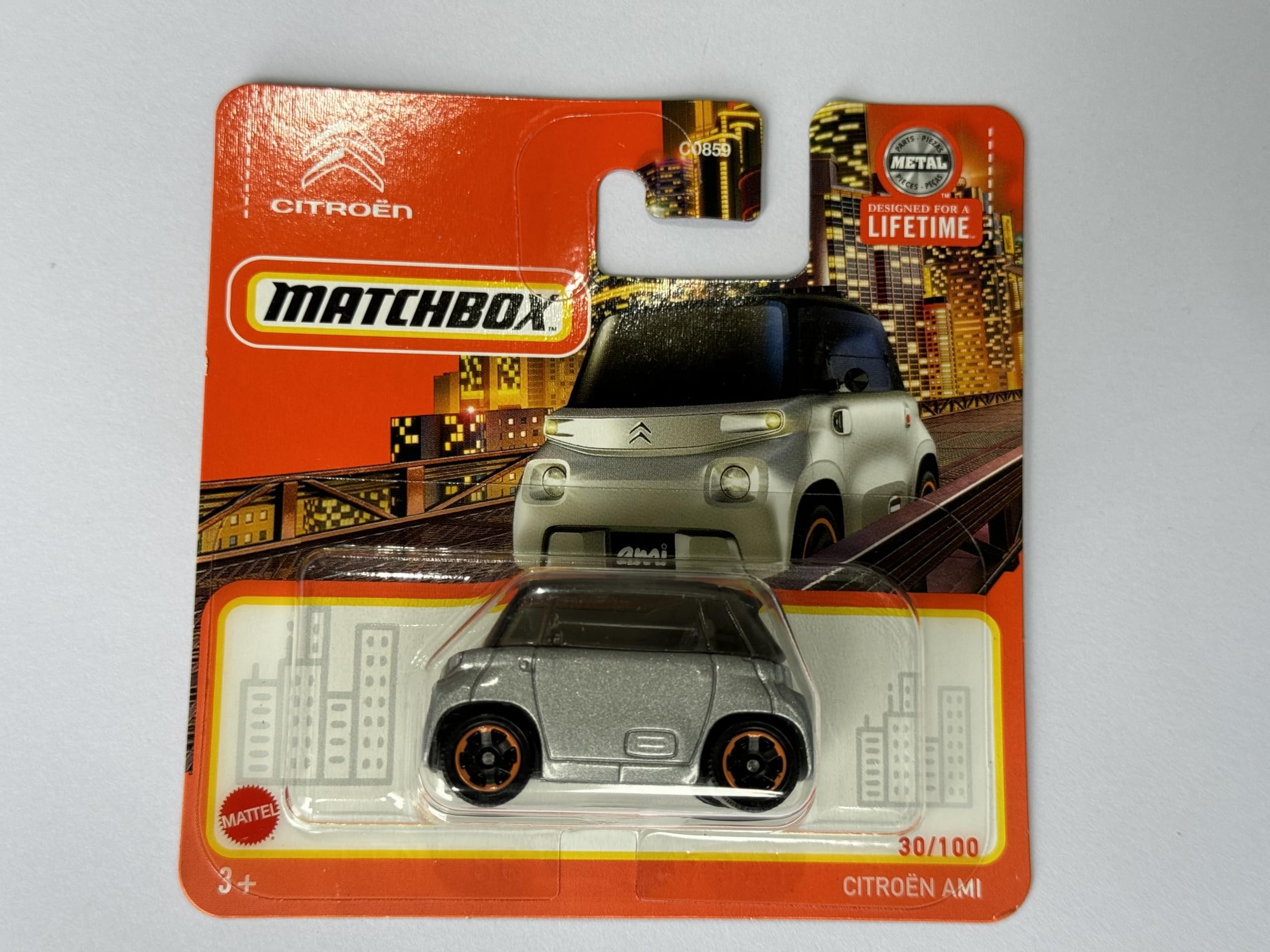2024 Matchbox 2021 Citroen Ami Grey 30/100 (Short Card) HVV31
