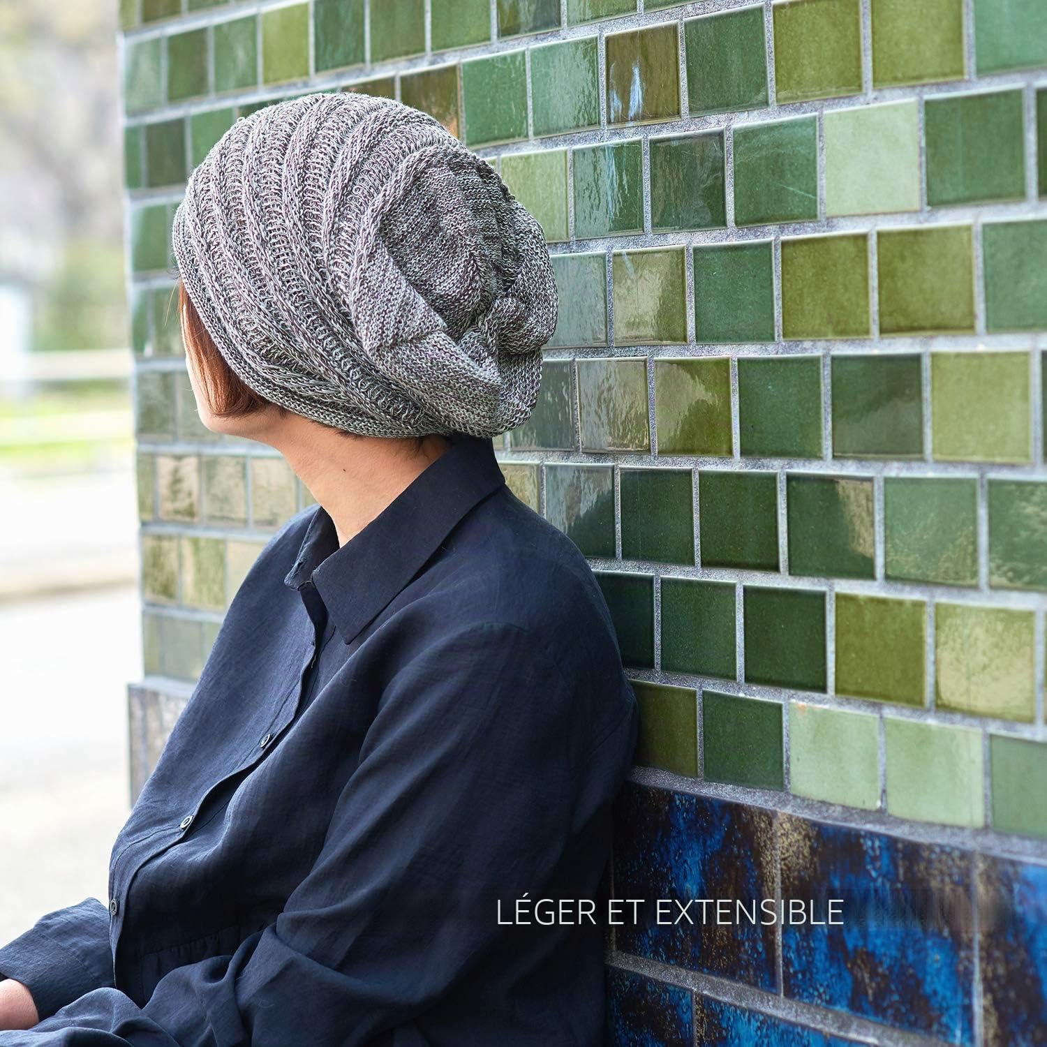 Bonnet Slouch en Tricot Souple avec du Coton, Chapeau Chimio Été Extra Large, Hipster Rasta Beanie Hat pour Homme Et Femme