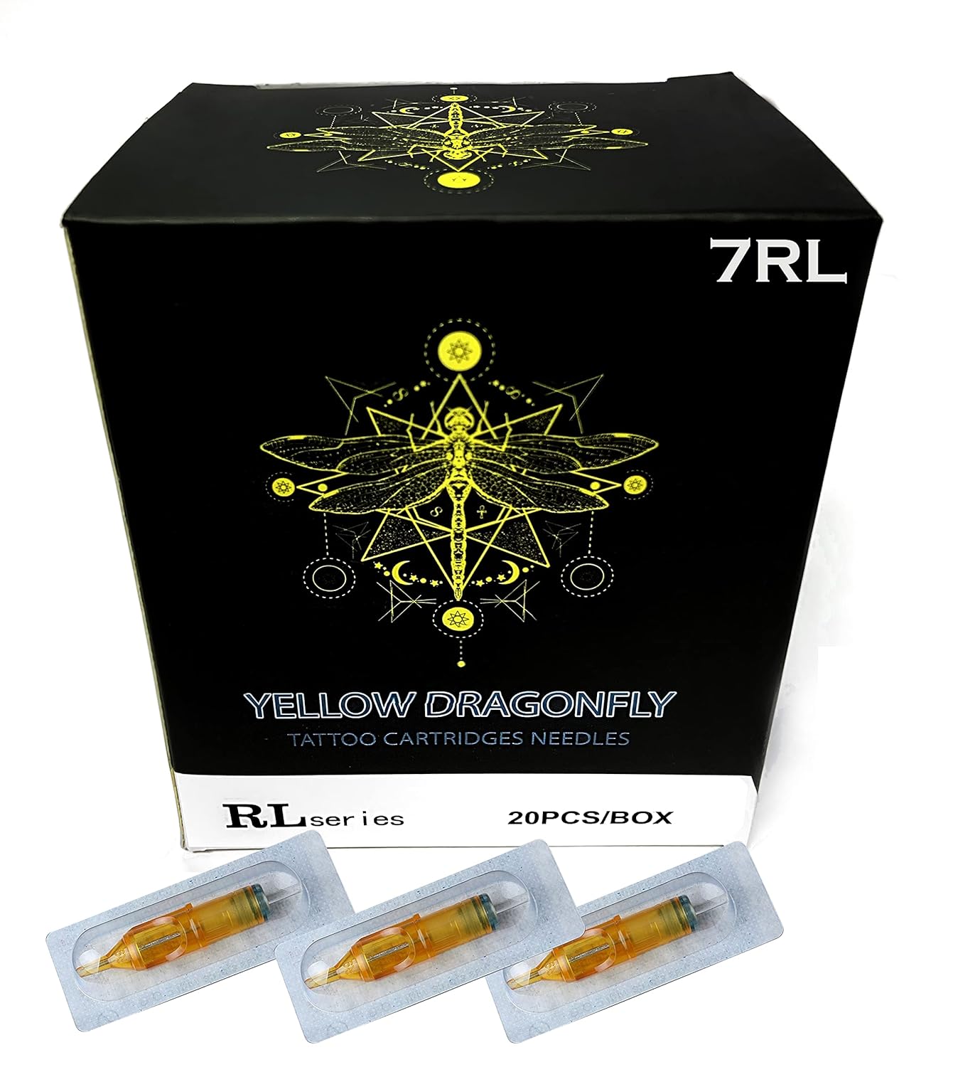 Gadgetsden- Yellow DragonFly Tattoo Catridge Needle with Membrane ...