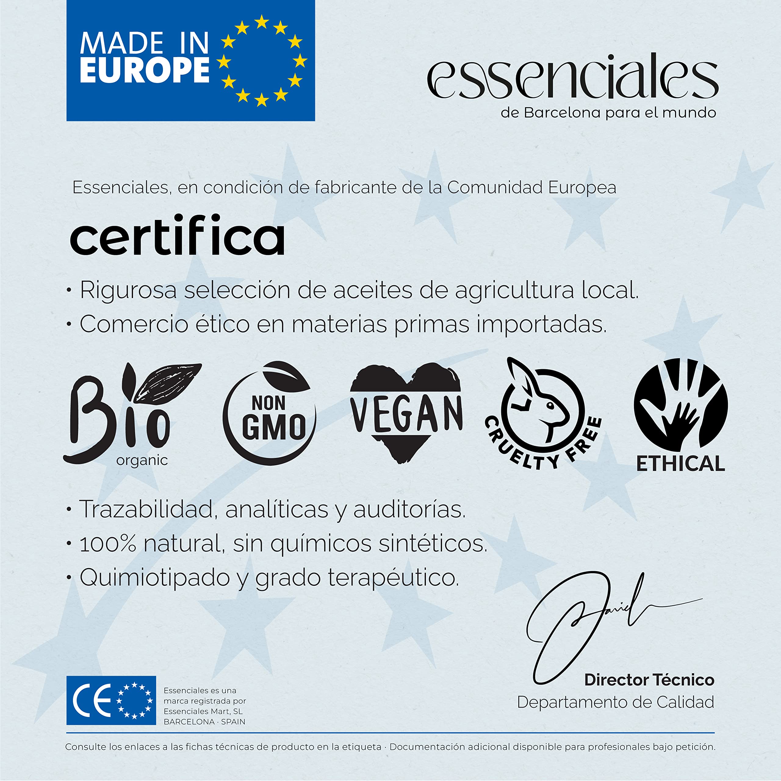 Essenciales - Hidrolato de Agua Floral de Rosa Extra, 100% Pura y Natural, 1 Litro | Hidrolato Rosa Damascena