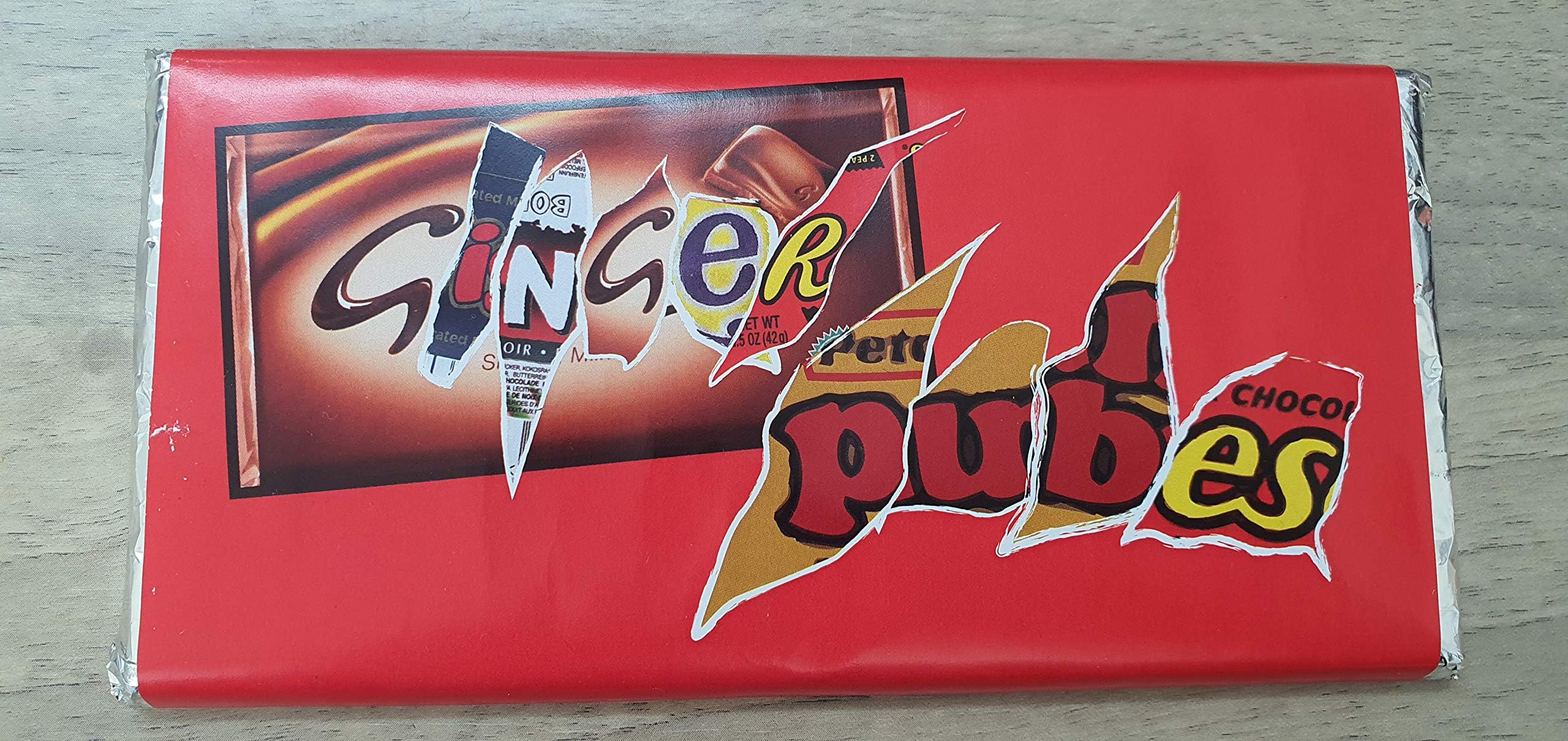 Ginger Pubes Rude, Funny and Novelty Chocolate Bar