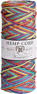 Hemptique 100% Hemp Cord Spool - 62.5 Meter Hemp String - Made with Love...
