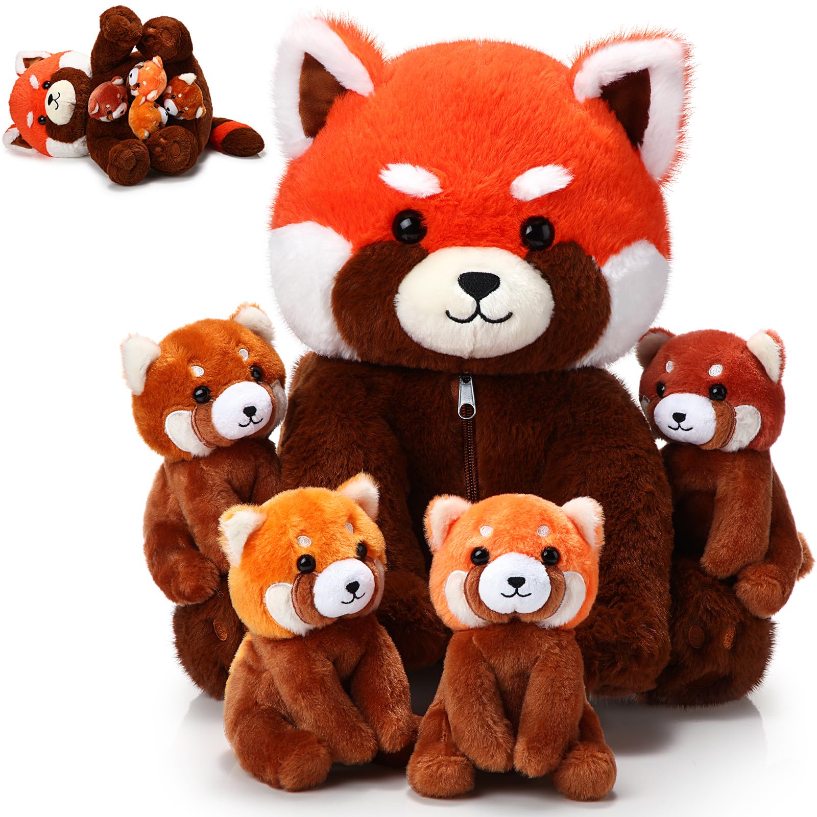 Amazon.co.jp: Syhood 5個 レッドパンダ ぬいぐるみ 動物