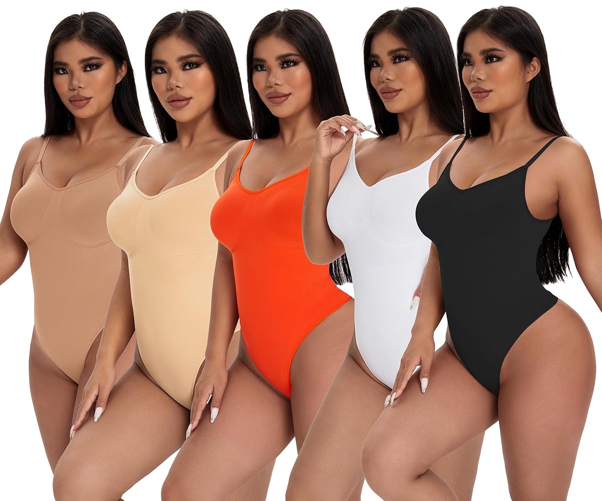 Amazon.com: GXXGE Shapewear Thong Bodysuit Women Tummy