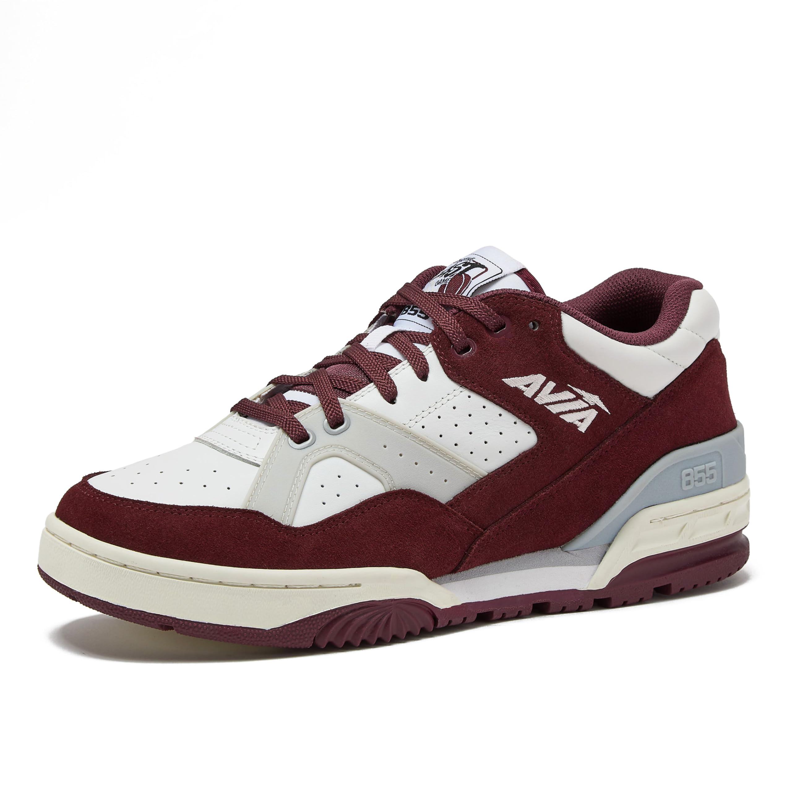 Avia 855 Basketball Sneakers for Men, Low Top Retro Womens or Mens Sneakers for Street or Court, Sizes 4.5 to 15, Blue and White, Green and Cream, or