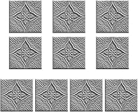 Vista 7 de ECYC Ltd 10 paneles de pared de espuma 3D autoadhesivos de 13.78 x 13.78 x 0.12 pulgadas, paneles de pared de flores 3D para despegar y pegar