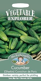 Mr Fothergill's 21900 Vegetable Seeds, Cucumber (Gherkin) Cornichon de Paris