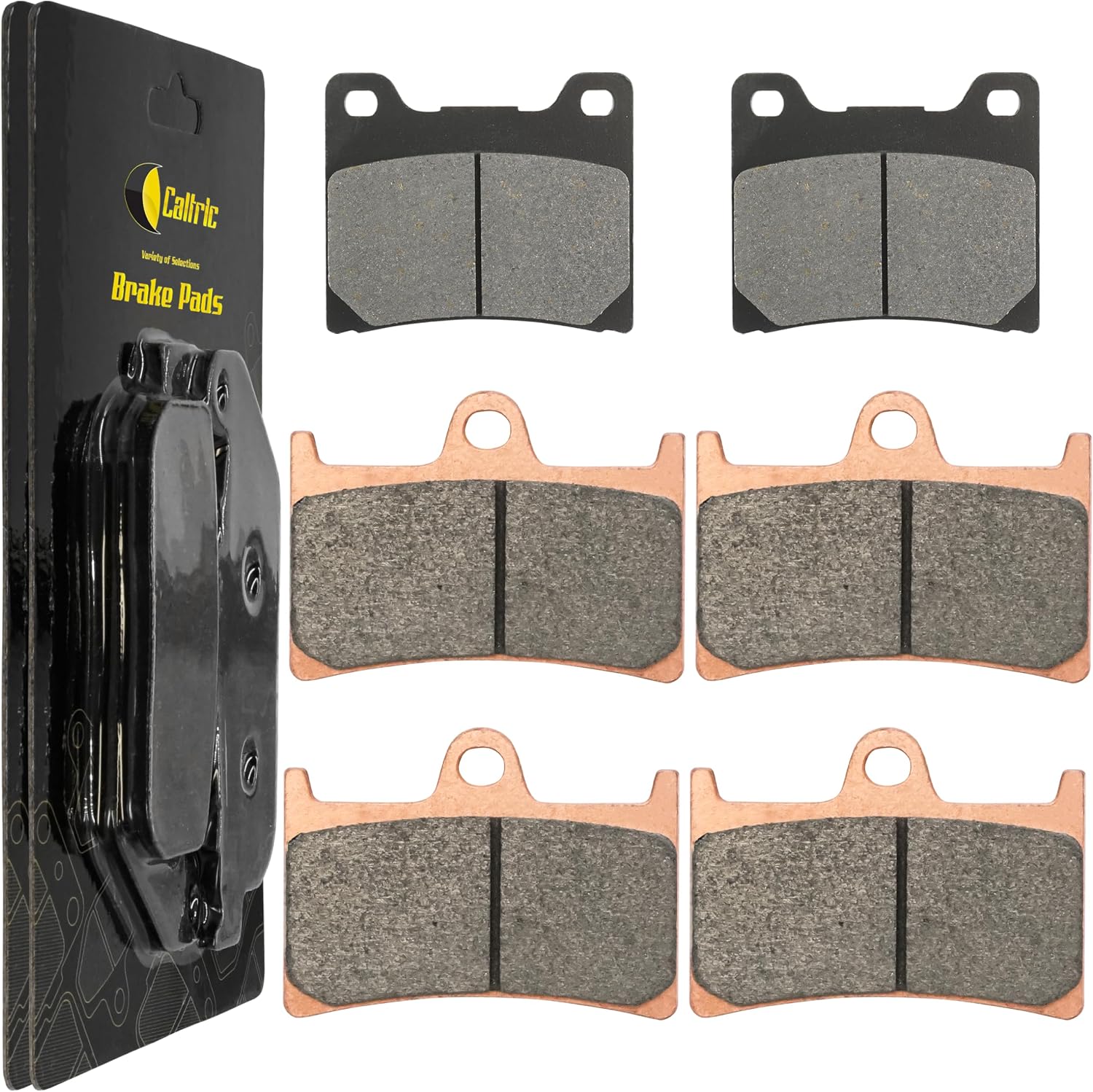 Caltric Front & Rear Brake Pads Compatible with Yamaha Yzf600R Yzf-600R 600R 1997-2007