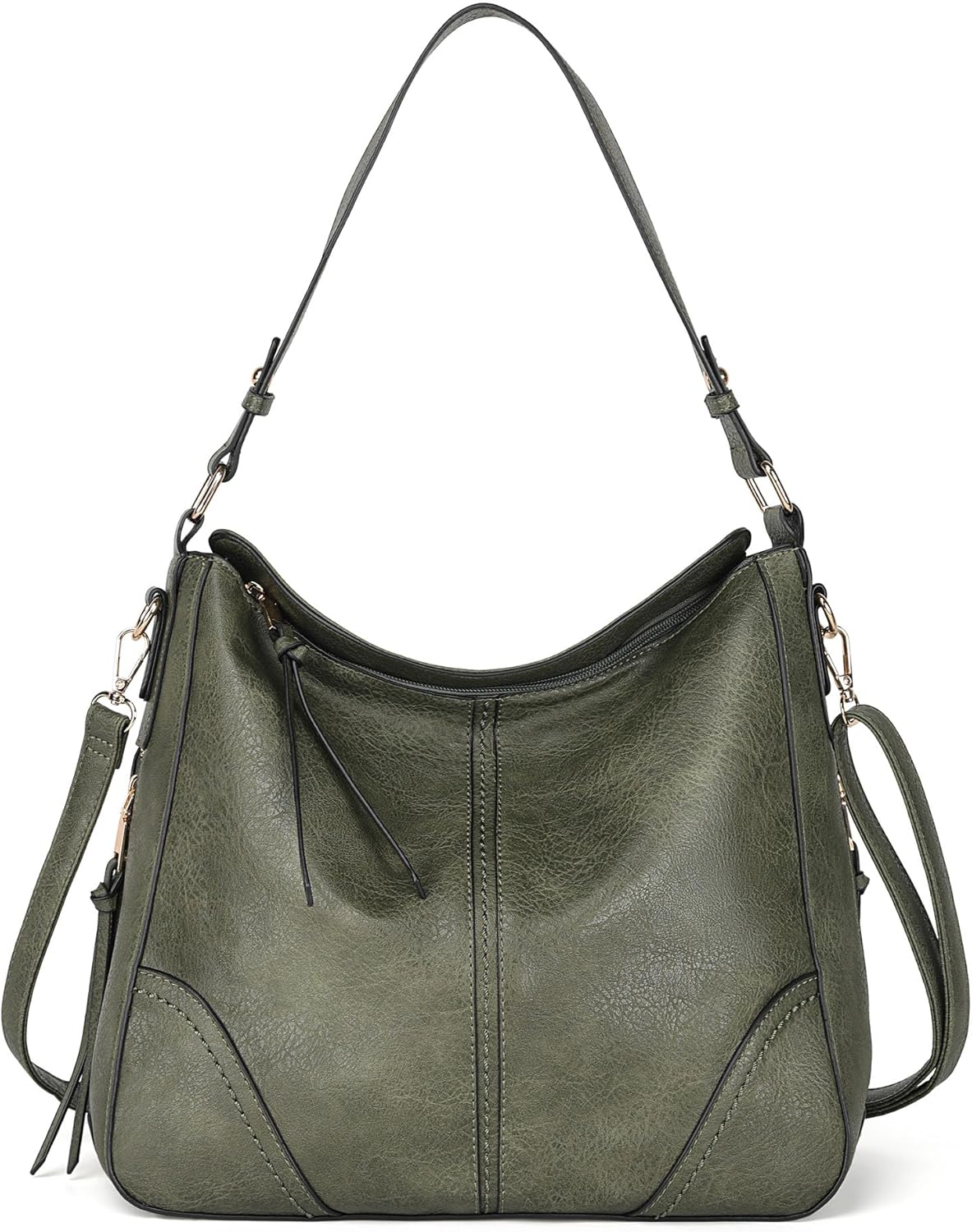TANTOMI Hobo Crossbody Bags for Women Vegan Leather Purses and Handbags Bucket Bags Ladies Shoulder Purses for Everyday
