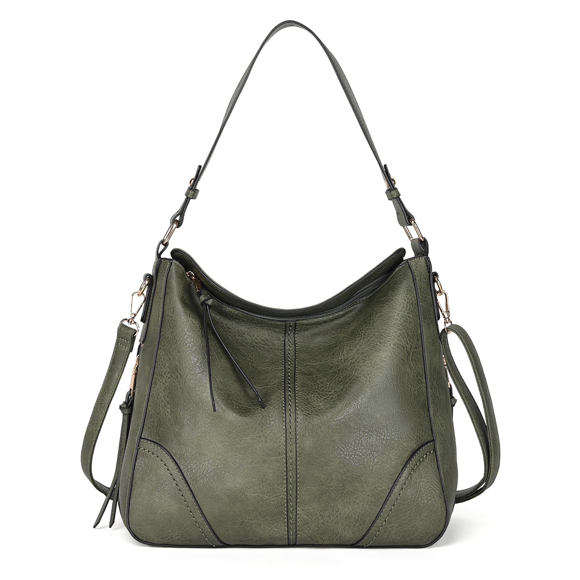 TANTOMI Hobo Crossbody Bags for Women Vegan Leather Purses and Handbags Bucket Bags Ladies Shoulder Purses for Everyday