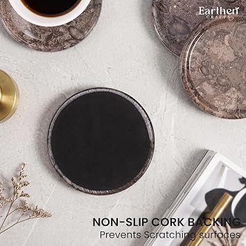Oceanic Marble Coaster Set 4