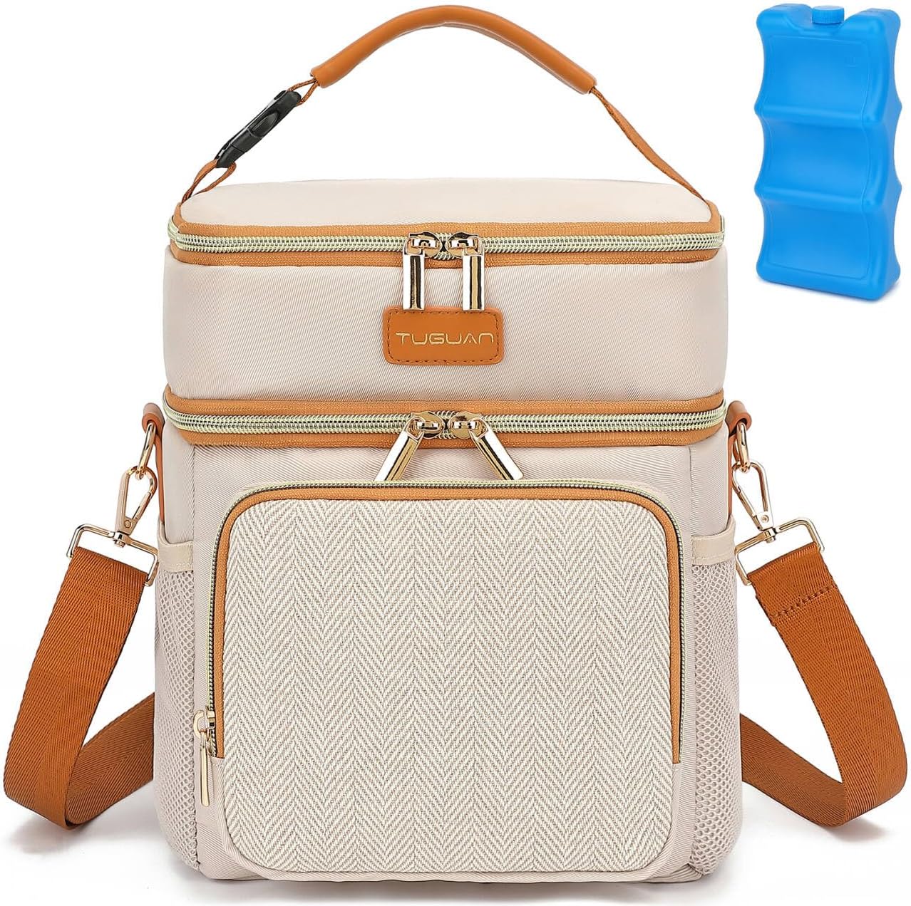 Double Layer Breastmilk Cooler Bag with Ice Pack Insulated Travel Bag for Baby Bottle Breast Milk Storage & Feeding Fits 6 Bottles Up to 9 Ounces Portable Leakproof Bottle Bag for Travel Daycare - Image 9