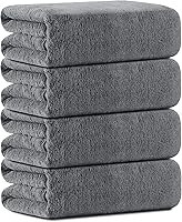 Vista 14 de Juego de 8 Piezas de Toallas de Baño, 2 Piezas de Toallas de Gran Tamaño de 35x70 Pulgadas, 2 Piezas de Toallas de Mano, 4 Piezas de Paños de Baño