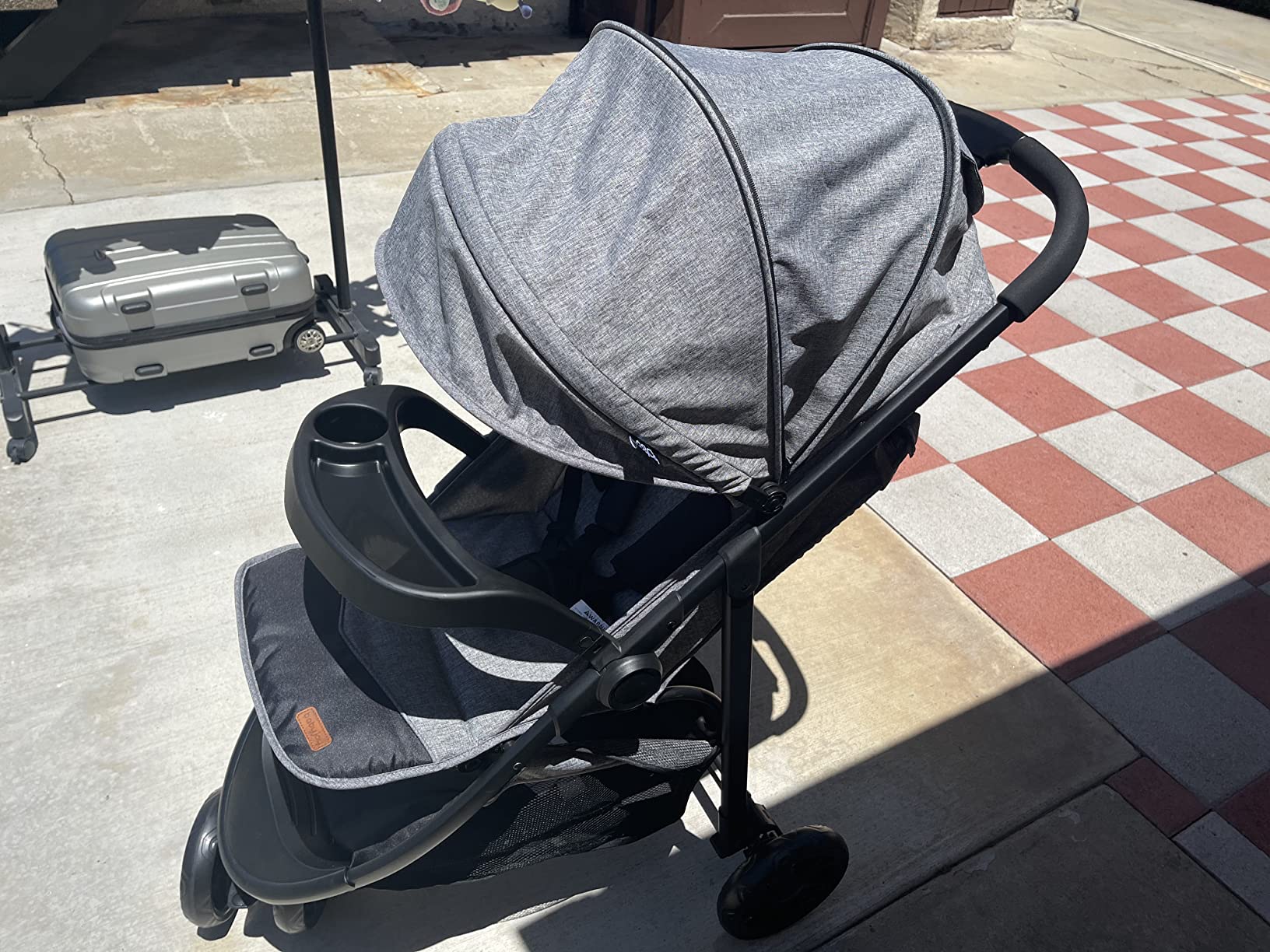 20/mo Finance BABY JOY Jogging Stroller, Jogger Travel System with 5